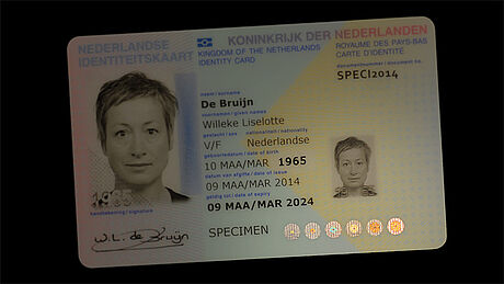 The Netherlands ID Card protected wth a KINEGRAM