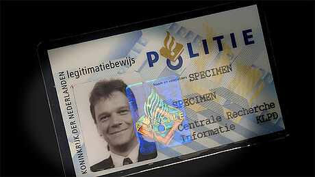 The Netherlands Police ID Card protected wth a KINEGRAM