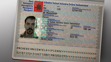 Switzerland Passport (2021 edition) protected wth a KINEGRAM