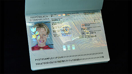 Dominican Republic Passport protected wth a KINEGRAM