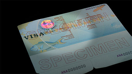 Aruba Visa protected with a KINEGRAM