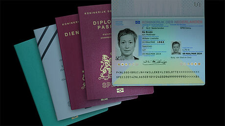The Netherlands Passport editions protected wth a KINEGRAM