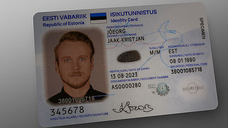 Estonia ID Card protected wth a KINEGRAM
