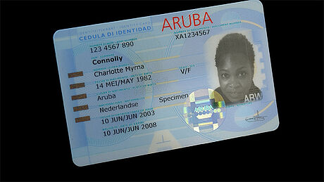 Aruba ID Card protected with a KINEGRAM