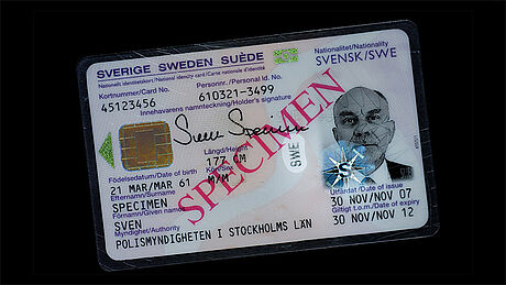 Sweden ID Card protected wth a KINEGRAM